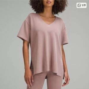 Lululemon Ribbed Softstreme Relaxed-fit T-shirt Size 6